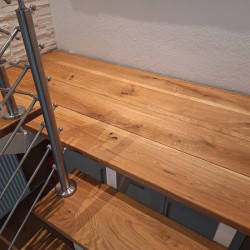 Kundenprojekt: Treppenpodest aus Eiche!